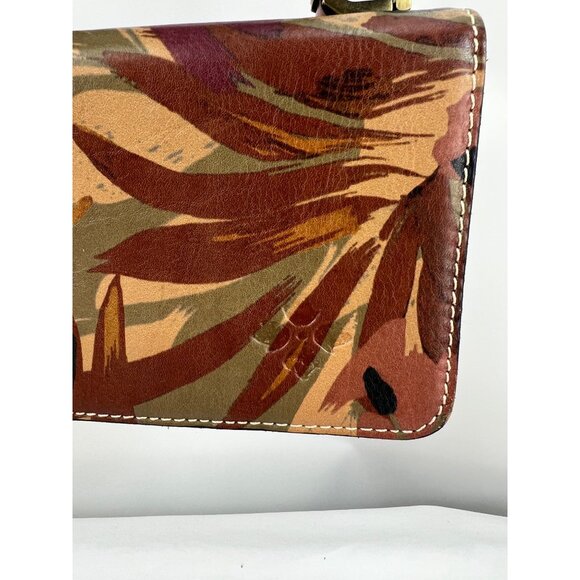 Patricia Nash Tropical Leather Crossbody Clutch Purse - Picture 5 of 12